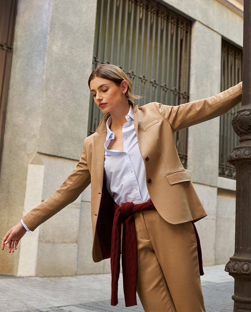 Plain Camel Blazer