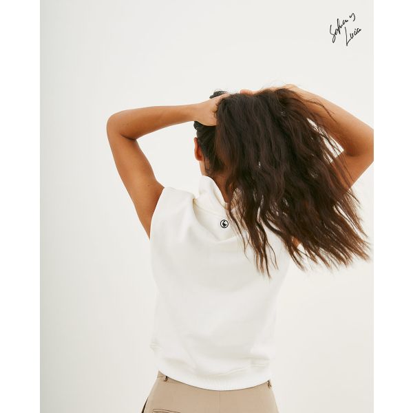 Cream Vest Sweatshirt W Zip El Ganso x Sofía&Lucía