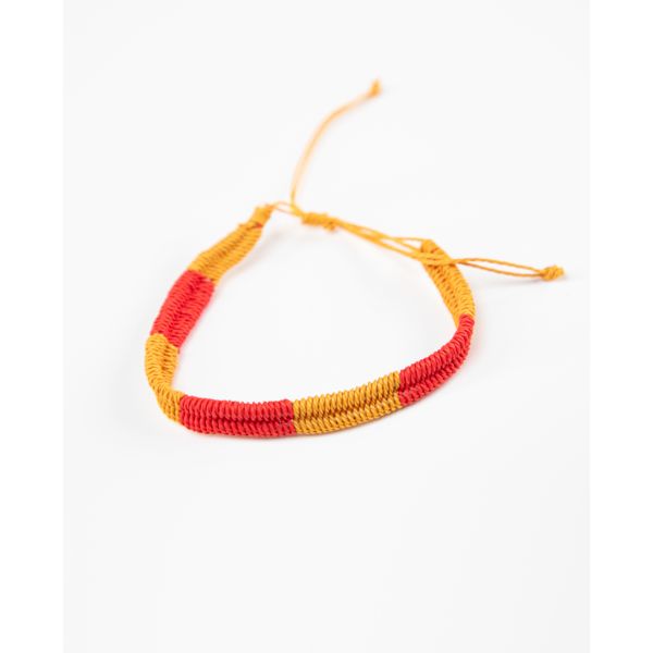 Pulsera Bicolor Amarillo Rojo