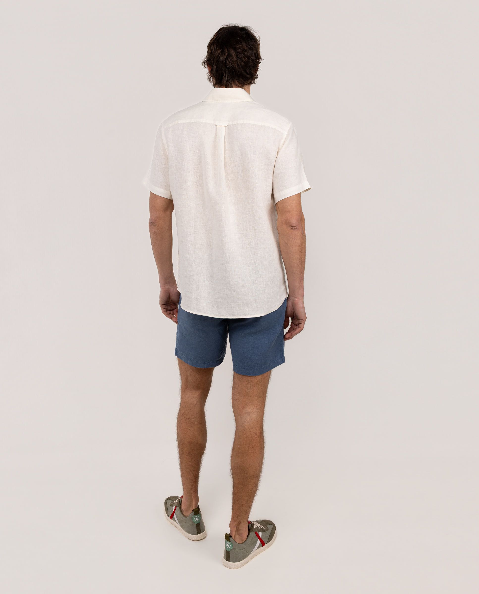 El Ganso® Camisa Lino Manga Corta Beige