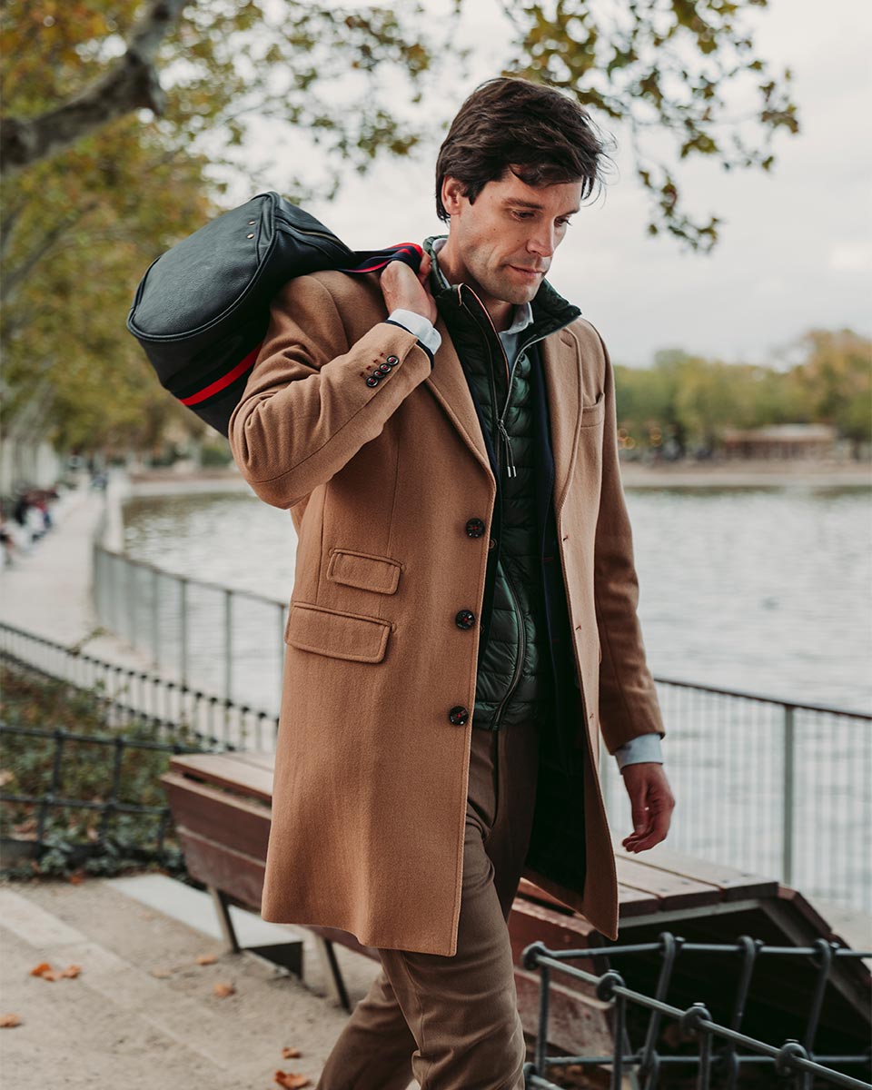 Basic Camel Fabric Coat