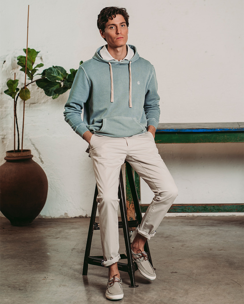 Sudadera Capucha Verde