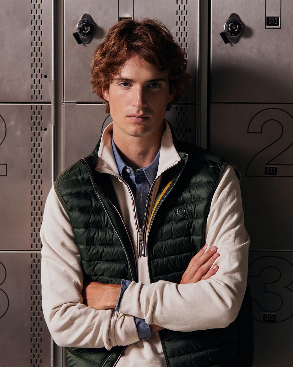 Green Quilted Vest