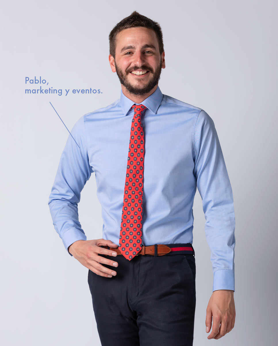 Sky Pint Poing Blue Dress Shirts