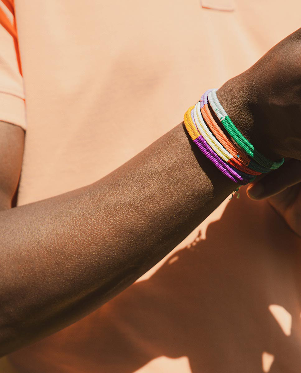 Dual-coloured Blue/Purple Bracelet
